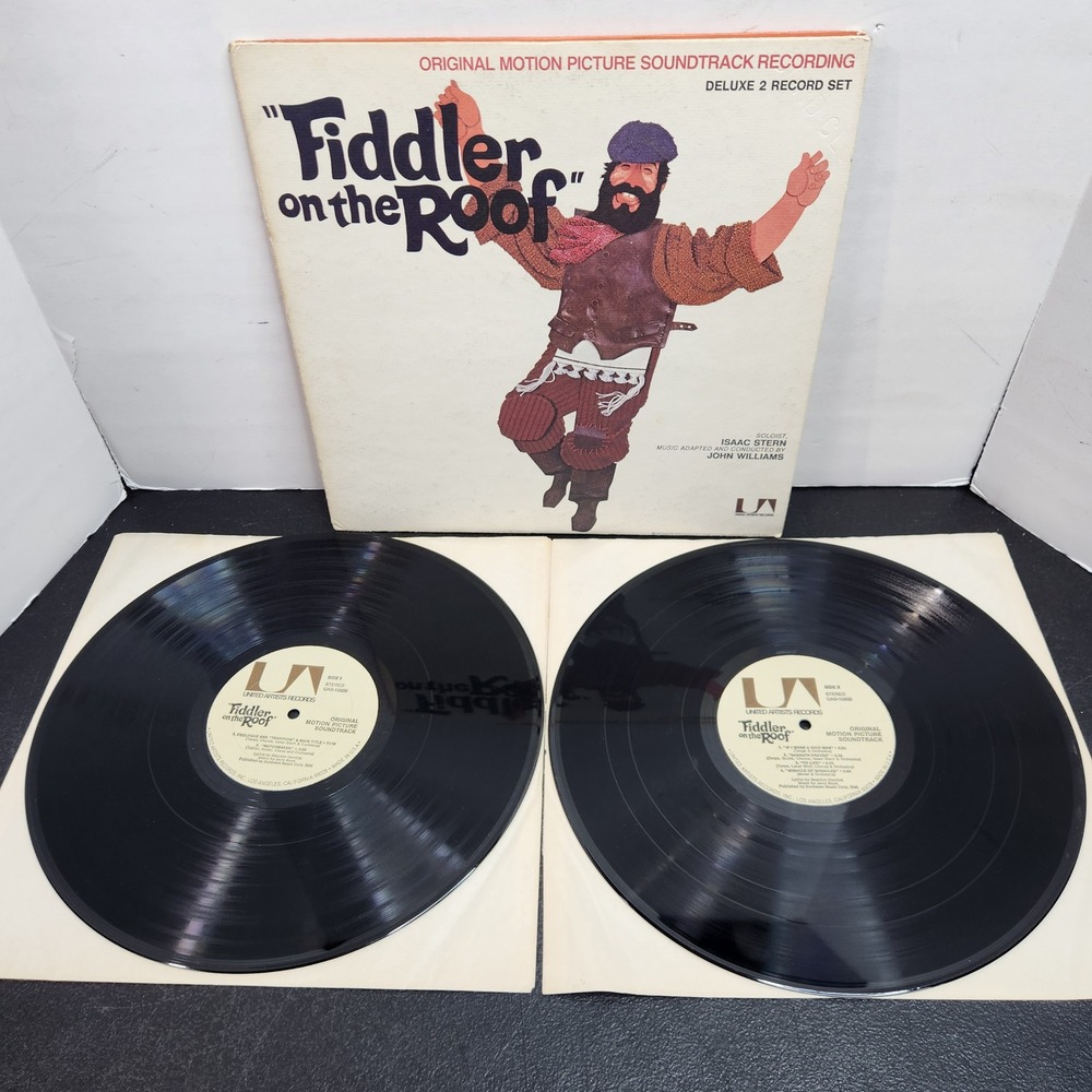 Fiddler on the Roof Soundtrack 2 LP Vinyl UAS-10900 Isaac Stern John Williams